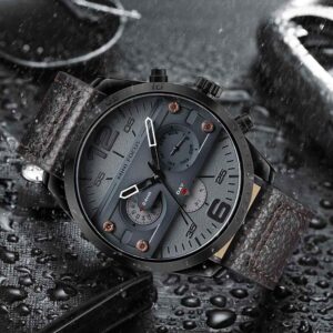 mini focus luxury black color watch for men – mf0068g-5