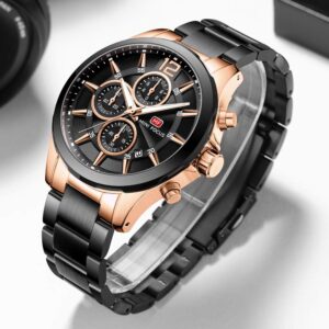 mini focus premium black color watch for men – mf0237g-2