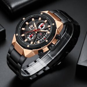 mini focus designer black color watch for men – mf0397g-2