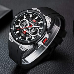 mini focus new vintage black color watch for men – mf0468g-1