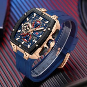 mini focus classic blue color watch for men – mf0602g-2