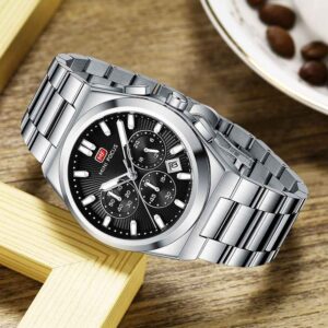 mini focus antique silver color watch for men – mf0614g-1