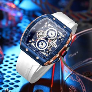 curren antique white color watch for men – cu8442g-d