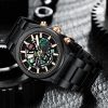 mini focus trendy black color watch for men – mf0339g-5
