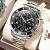olevs unique silver color watch for men – ol2926m-8