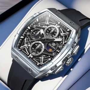 olevs classic formal black color watch for men – ol2975m-2