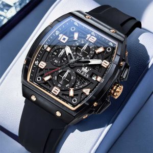 olevs new black color watch for men – ol2976m-4