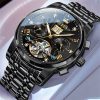 olevs limited edition black color watch for men – ol9910m-5