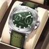 poedagar expensive green color watch for men – pd690g-a