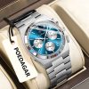 poedagar fancy silver color watch for men – pd970g-a