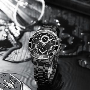 reward vip sports black color watch for men – rd81135m-d