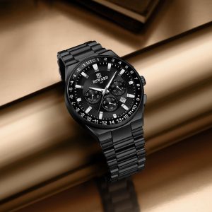 reward vip luxury black color watch for men – rd813150m-c