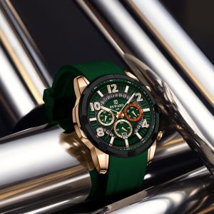 reward vip premium green color watch for men – rd832263m-c