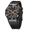 teartrace classic black color watch for men – tt6020-a