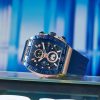 teartrace latest stylish blue color watch for men – tt6033-b