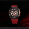 teartrace casual red color watch for men – tt6042-b