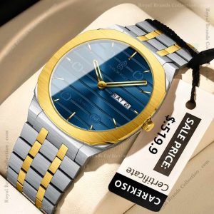 carekiso costly silver and gold color watch for men – ce104g-a