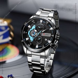 curren new silver color watch for men – cu8402g-b curren new silver color watch for men – cu8402g-b