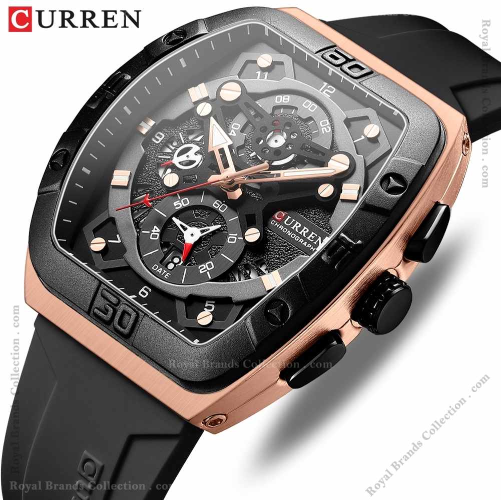 curren costly black color watch for men – cu8443g-b