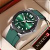 curren new vintage green color watch for men – cu8465g-c