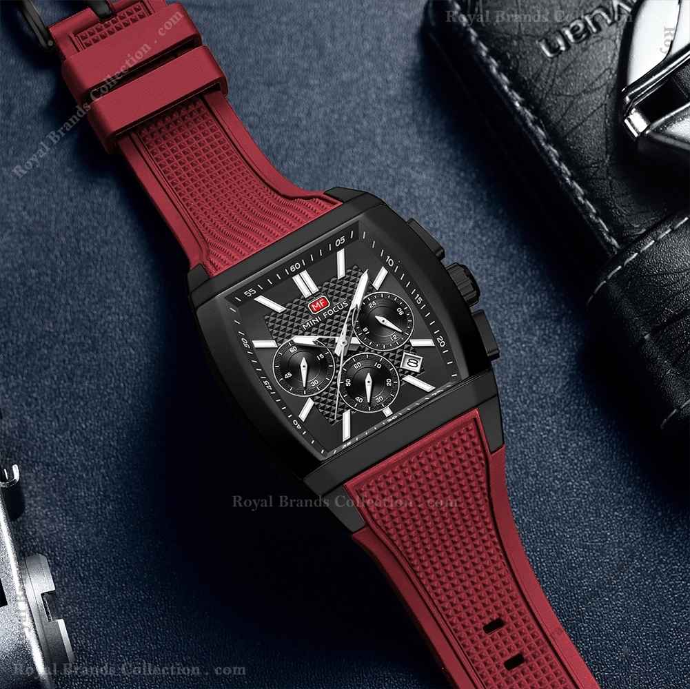 mini focus new stylish black color watch for men – mf0628g-4 Mini Focus New Stylish Black Color Watch For Men - MF0628G-4