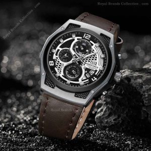naviforce branded brown color watch for men – nf8051-a