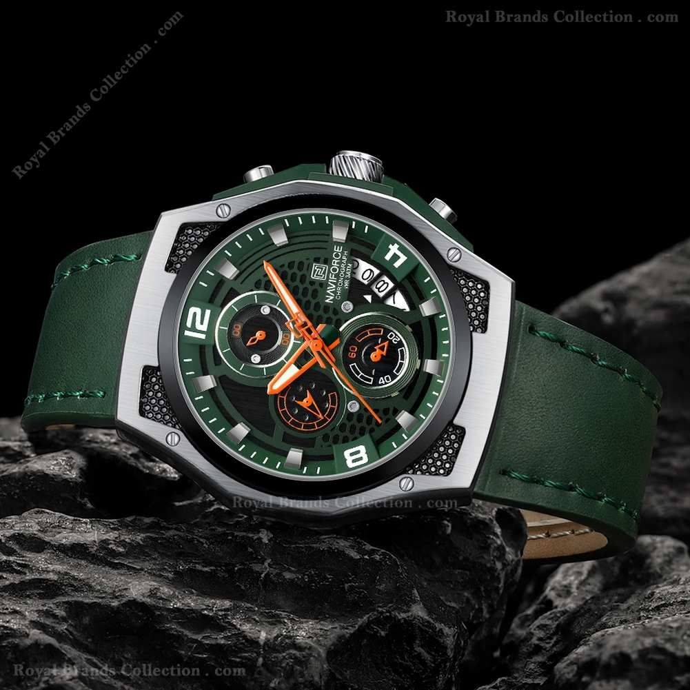 naviforce classic formal green color watch for men – nf8051-b