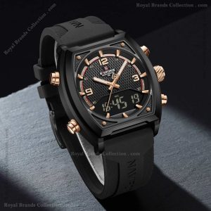 naviforce royal black color watch for men – nf9242-c