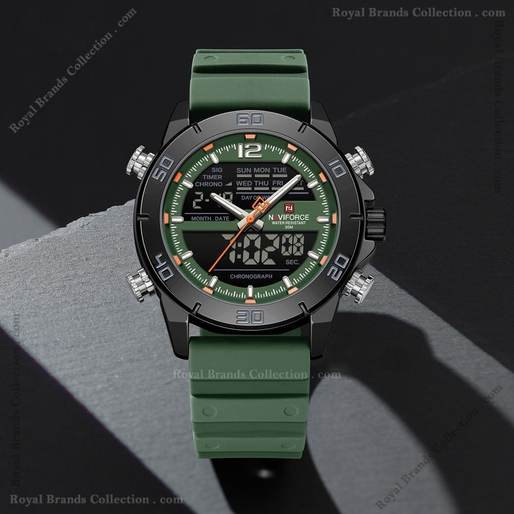 naviforce costly green color watch for men – nf9253-a Naviforce Costly Green Color Watch For Men - NF9253-A