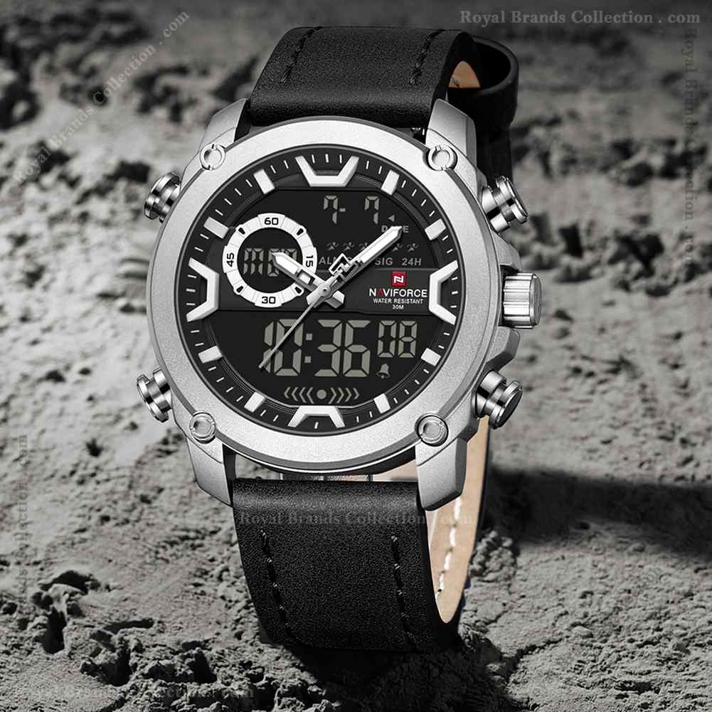 naviforce designer black color watch for men – nf9261-a Naviforce Designer Black Color Watch For Men - NF9261-A