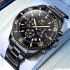 olevs military black color watch for men – ol2870m-1
