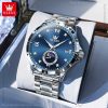 olevs special silver color watch for men – ol2956m-2
