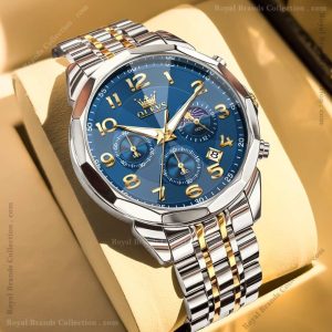 olevs new stylish silver and gold color watch for men – ol3676m-1 olevs new stylish silver and gold color watch for men – ol3676m-1