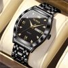 olevs classic black color watch for men – ol5528m-1
