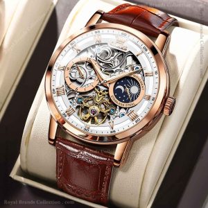 olevs unique brown color watch for men – ol6670m-4 olevs unique brown color watch for men – ol6670m-4