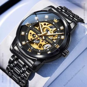 olevs unique black color watch for men – ol9901m-1 olevs unique black color watch for men – ol9901m-1