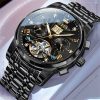 olevs limited edition black color watch for men – ol9910m-5