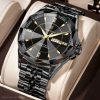 poedagar trendy black color watch for men – pd674g-e