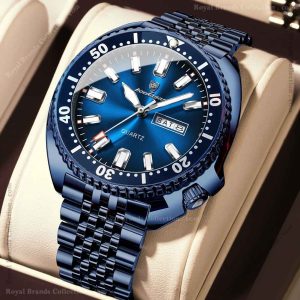poedagar brand blue color watch for men – pd682g-j