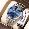 poedagar luxury brand silver and gold color watch for men – pd810g-a