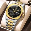 poedagar classic formal silver and gold color watch for men – pd830g-b