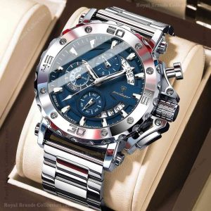 poedagar classic formal silver color watch for men – pd892g-a poedagar classic formal silver color watch for men – pd892g-a