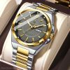 poedagar new fashion stylish silver and gold color watch for men – pd896g-a