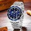 reward vip fancy stylish silver color watch for men – rd81064m-e