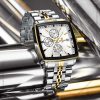reward vip luxurious silver and gold color watch for men – rd81100m-b