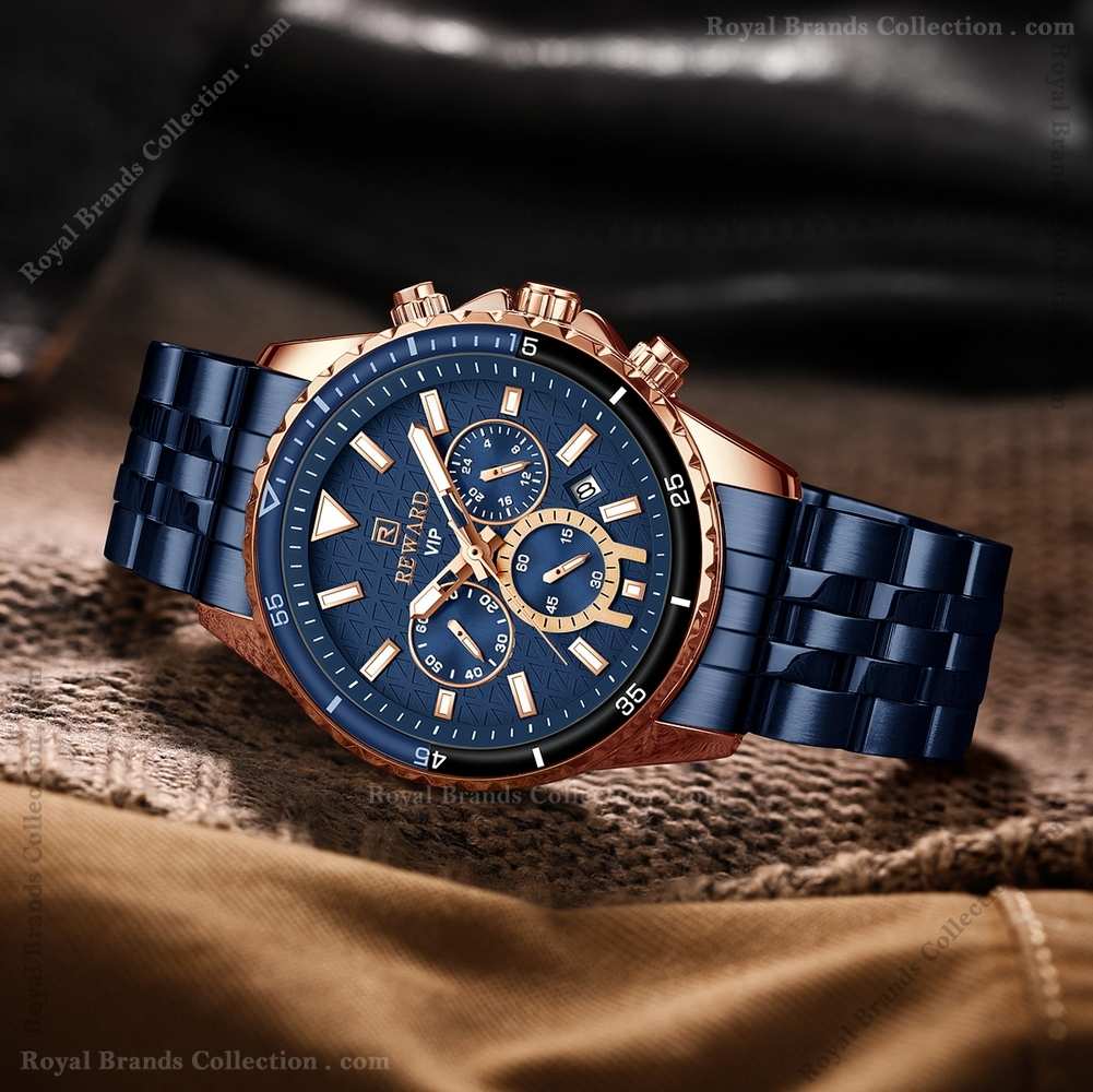reward vip sport blue color watch for men – rd81101m-c Reward Vip Sport Blue Color Watch For Men - RD81101M-C