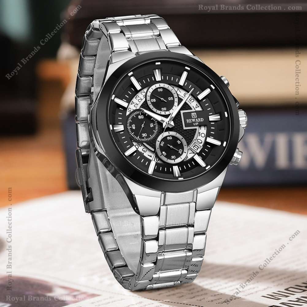 reward vip classic silver color watch for men – rd812269m-a Reward Vip Classic Silver Color Watch For Men - RD812269M-A