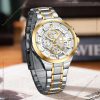 reward vip formal silver and gold color watch for men – rd812269m-c