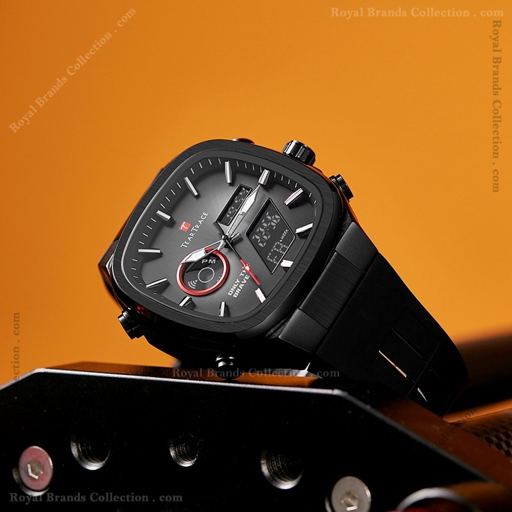 teartrace special black color watch for men – tt6029-a Teartrace Special Black Color Watch For Men - TT6029-A