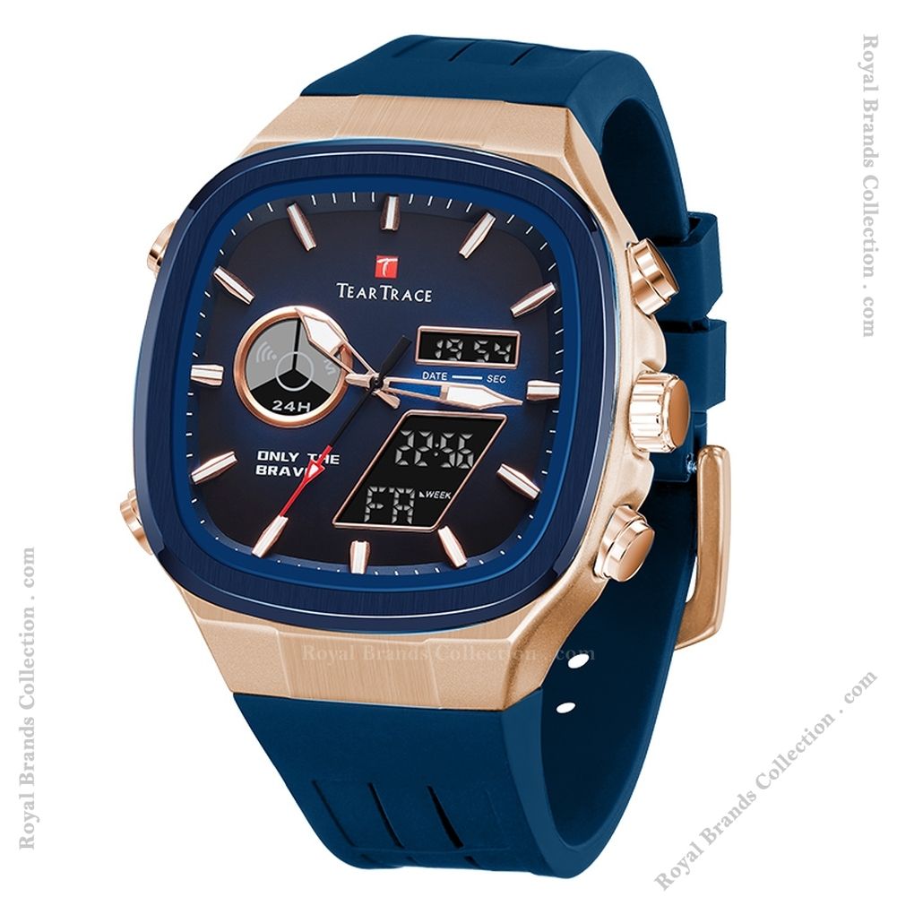 teartrace army blue color watch for men – tt6029-b